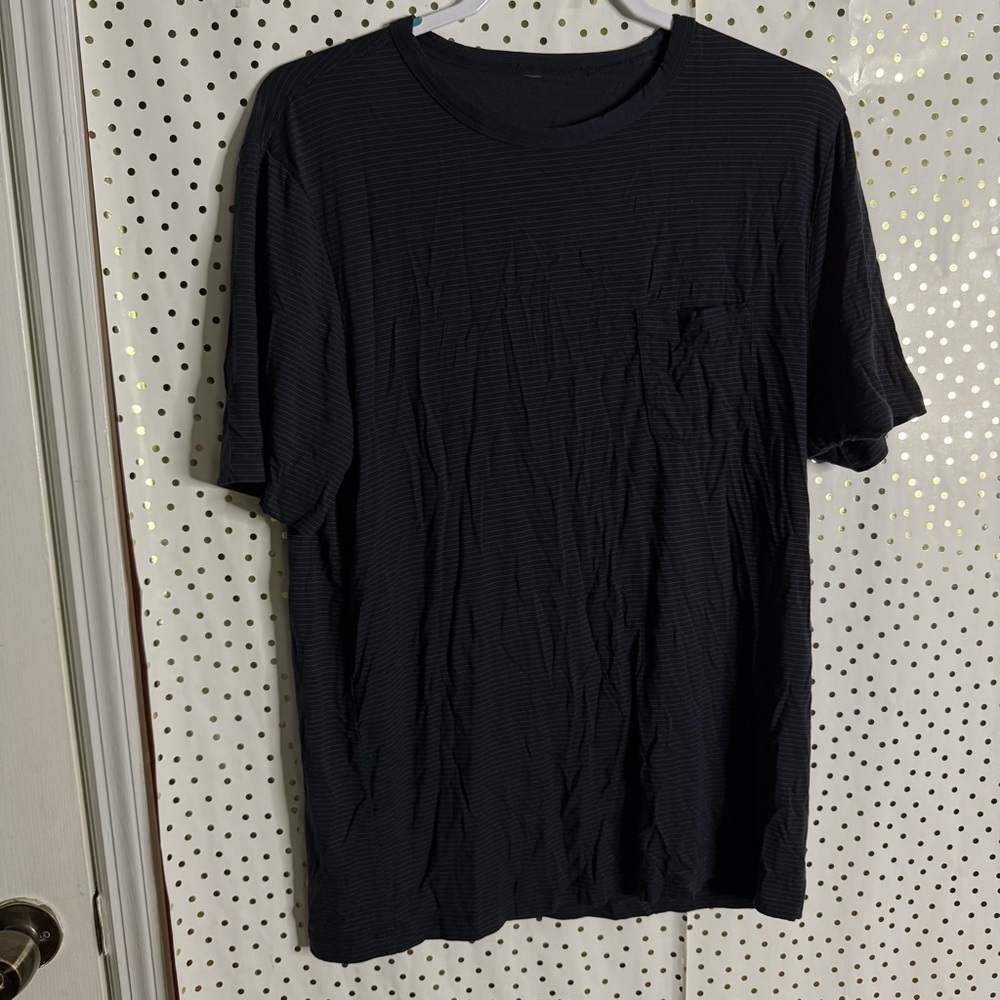 Vuori Men's Black Striped Shirt